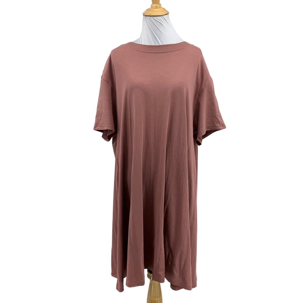 Lululemon T Shirt Dress Womens 12 Dusty Mauve All Yours Softstreme Short Sleeve